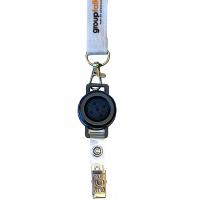 Bluetooth Push to Talk and alarm button on lanyard.