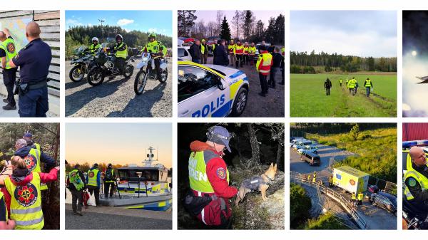search and rescue sweden in different pictures when they are on search missions
