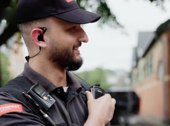 Tempest security staff using rsm for push to talk and personal alarm in grouptalk