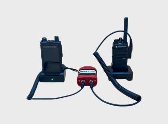 Radio is connected to a radio bridge and talking to a smartphone