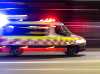 Ambulance with sirens.