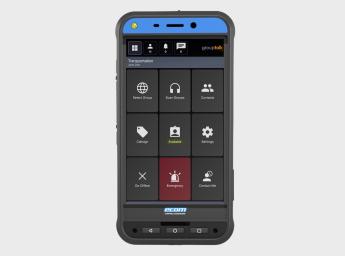 Ecom Smart-Ex02 rugged smartphone with grouptalk two way radio app