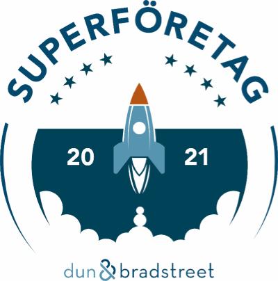 Dun & bradstreet logo superföretag 2021 certificate