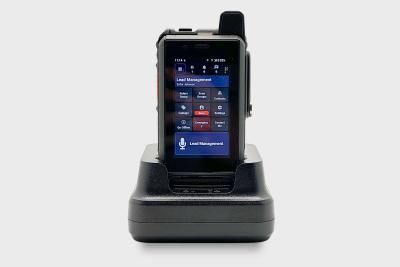 Two way radio with push to talk button using 4G