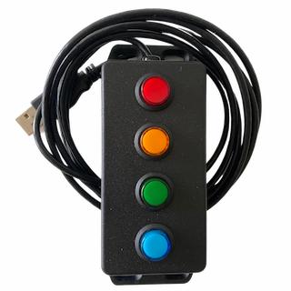 SKU 725 USB PTT Button quad for PC Dispatch