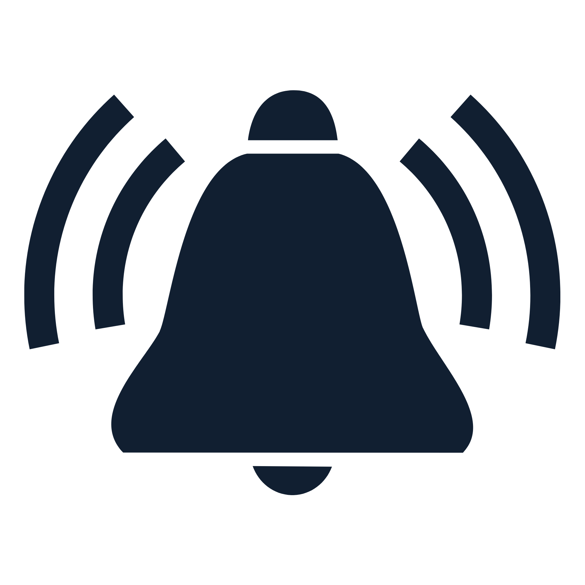 Panic alarm icon indicating emergency alert system for safety and security.