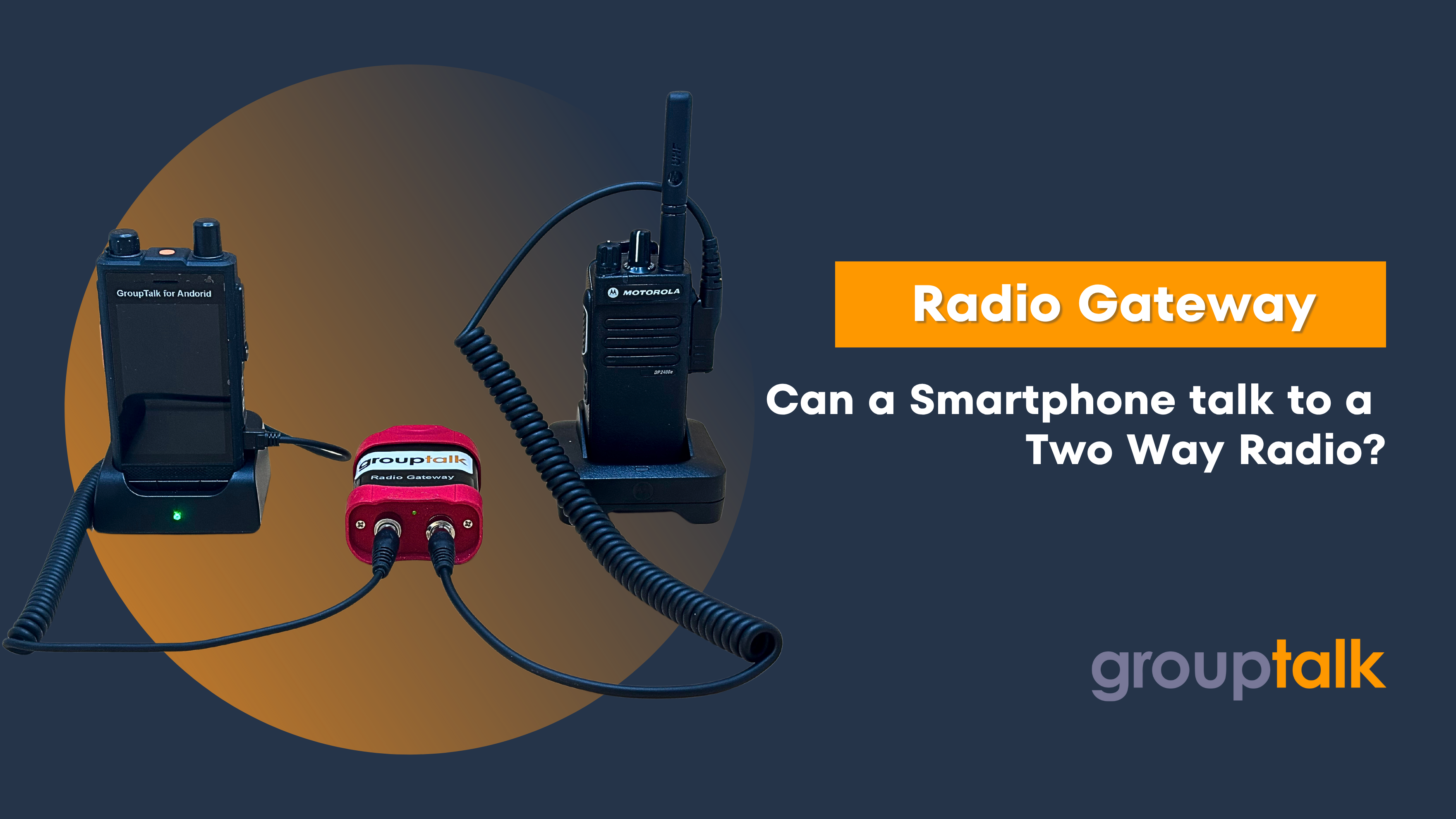 YouTube thumbnail of a video that shows a radio bridge between iPhone and walkie talkie