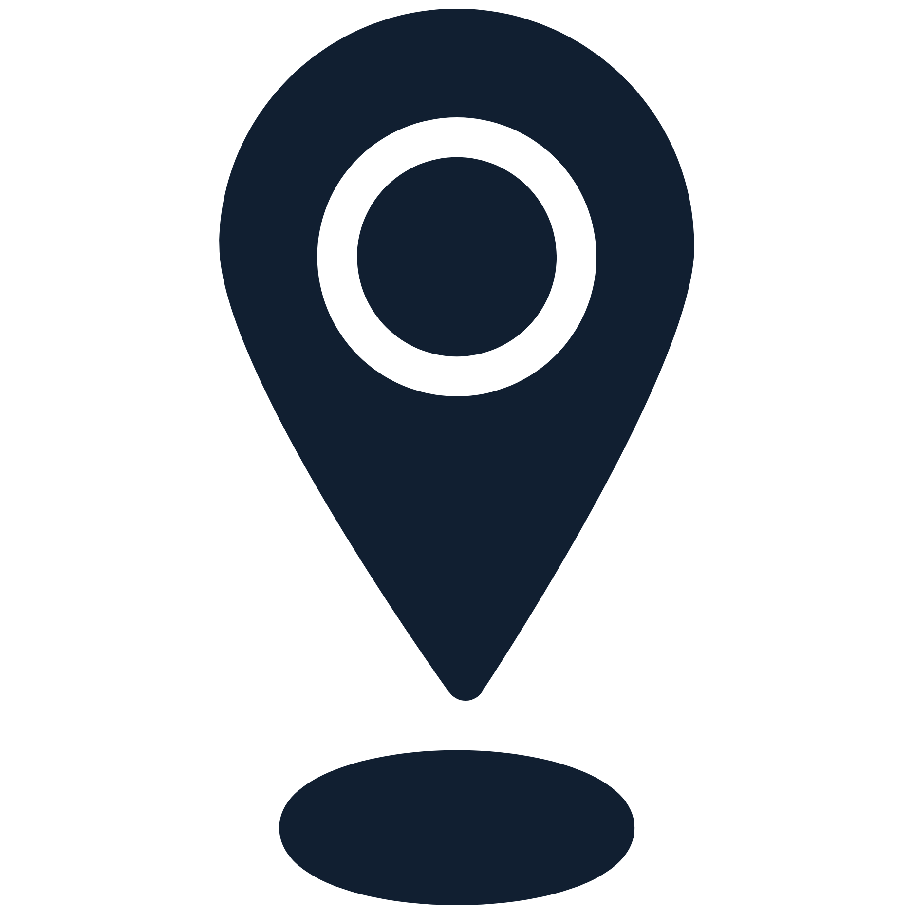 Location icon for GroupTalk user, representing real-time GPS tracking and geolocation.